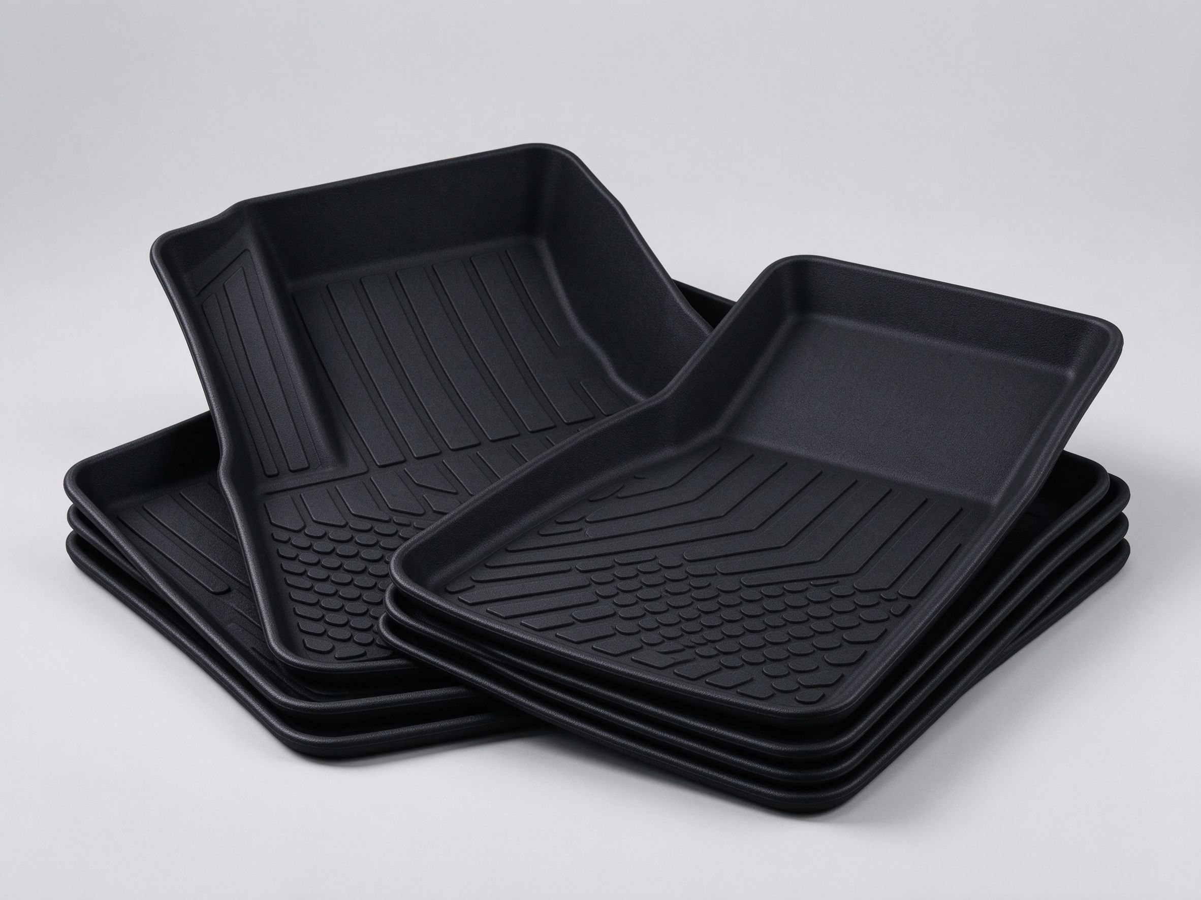 Car floor mats and trunk mats